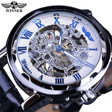 Load image into Gallery viewer, Winner Black Gold Male Clock