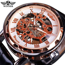 Load image into Gallery viewer, Winner Black Gold Male Clock
