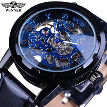 Load image into Gallery viewer, Winner Black Gold Male Clock