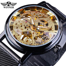Load image into Gallery viewer, Winner Stainless Steel Mesh Band Transparent