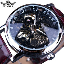 Load image into Gallery viewer, Winner Transparent Golden Case Luxury Casual