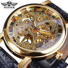 Load image into Gallery viewer, Winner Transparent Golden Case Luxury Casual