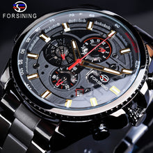 Load image into Gallery viewer, Forsining 3 Dial Calendar Multifunction Military