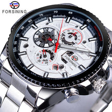Load image into Gallery viewer, Forsining 3 Dial Calendar Multifunction Military
