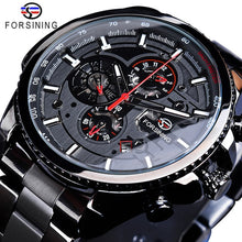 Load image into Gallery viewer, Forsining 3 Dial Calendar Multifunction Military