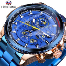 Load image into Gallery viewer, Forsining 3 Dial Calendar Multifunction Military