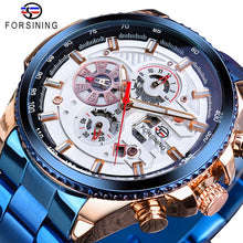 Load image into Gallery viewer, Forsining 3 Dial Calendar Multifunction Military
