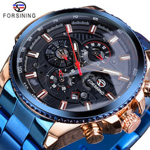 Load image into Gallery viewer, Forsining 3 Dial Calendar Multifunction Military