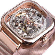 Load image into Gallery viewer, Forsining Men Mechanical Watches Automatic Self-Wind Golden