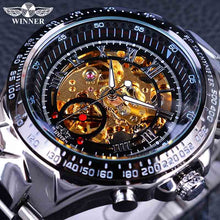 Load image into Gallery viewer, Winner Classic Series Golden Movement Steel