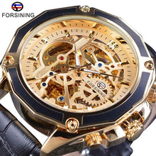 Load image into Gallery viewer, Forsining Transparent Case Gear Movement Steampunk