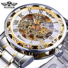 Load image into Gallery viewer, Winner Golden Watches Classic Rhinestone