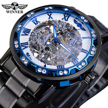 Load image into Gallery viewer, Winner Golden Watches Classic Rhinestone